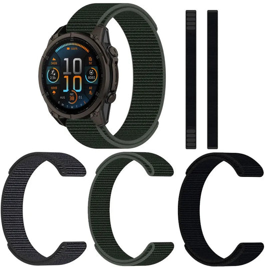 Garmin Nylon Loop Strap - Breathable, Durable, Comfortable BandsCo Straps