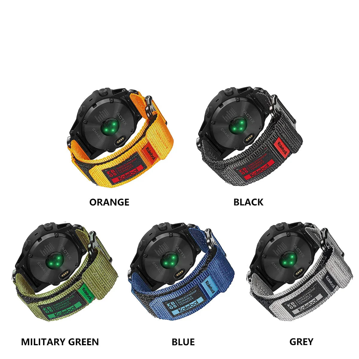 Durable Nylon Velcro Loop Garmin Bands - Quickfit BandsCo Straps