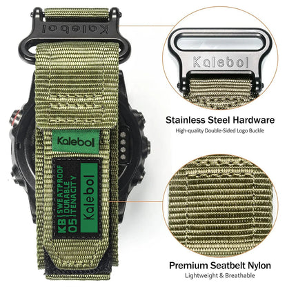 Durable Nylon Velcro Loop Garmin Bands - Quickfit BandsCo Straps