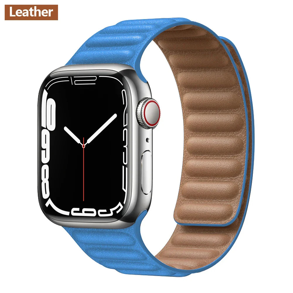 Apple Watch Leather Band - Premium Magnetic Loop Strap BandsCo Straps