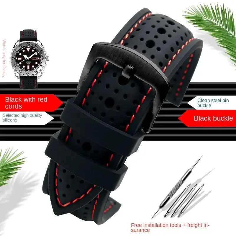 Suunto Silicone Band - Breathable Patterned Design BandsCo Straps