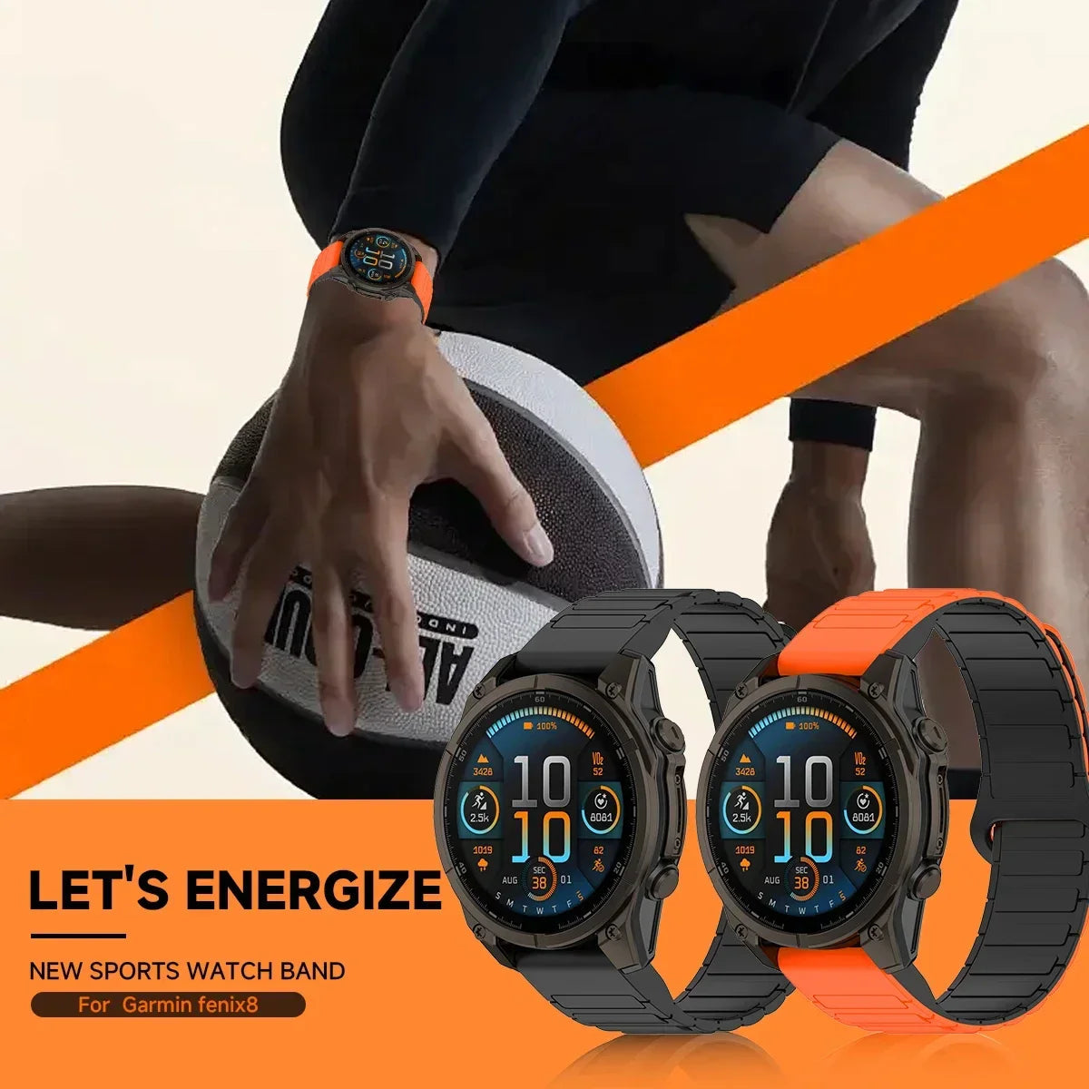 Garmin Fenix Silicone Magnetic Strap - Versatile & Comfortable BandsCo Straps