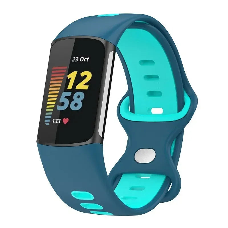 Fitbit Charge 5 6 Soft Silicone Strap - Sports Band BandsCo Straps