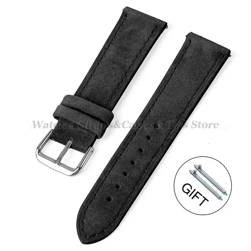 COROS Suede Leather Watch Band for COROS Smartwatch Unisex Comfort Strap BandsCo Straps