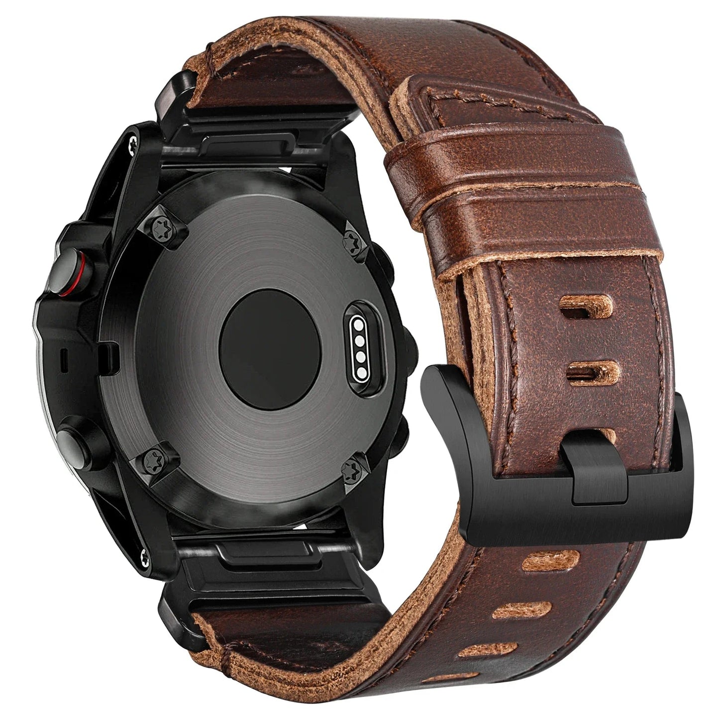 Garmin Soft Leather Band - Premium Strap BandsCo Straps