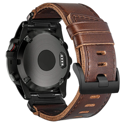 Garmin Soft Leather Band - Premium Strap BandsCo Straps