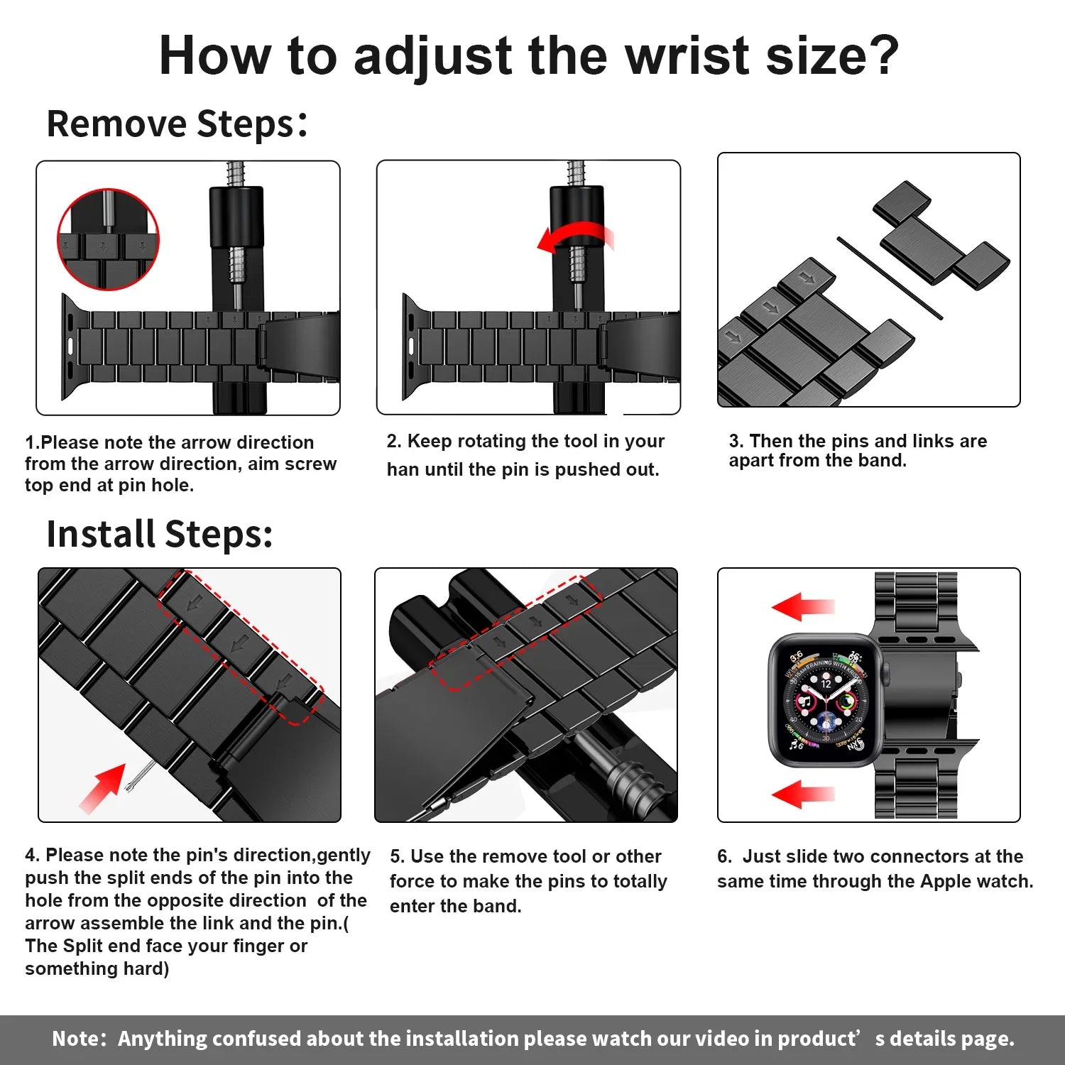 Apple Watch Stainless Steel Band - Premium Metal Bracelet BandsCo Straps