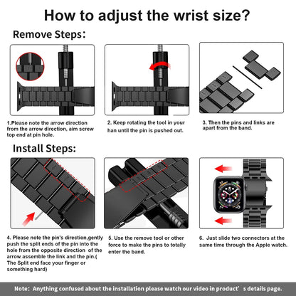 Apple Watch Stainless Steel Band - Premium Metal Bracelet BandsCo Straps