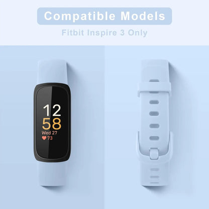 Fitbit Inspire 3 Silicone Band – Soft Waterproof Strap BandsCo Straps
