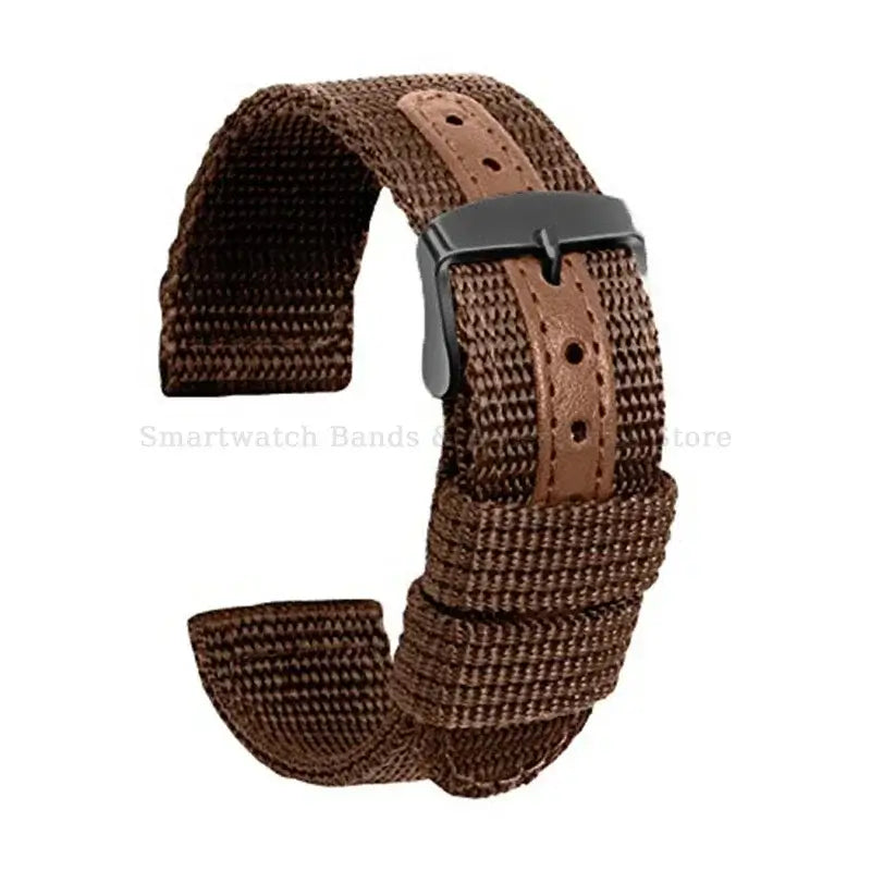 Ticwatch Nylon and Leather Band Eco-Friendly Stylish Design BandsCo Straps