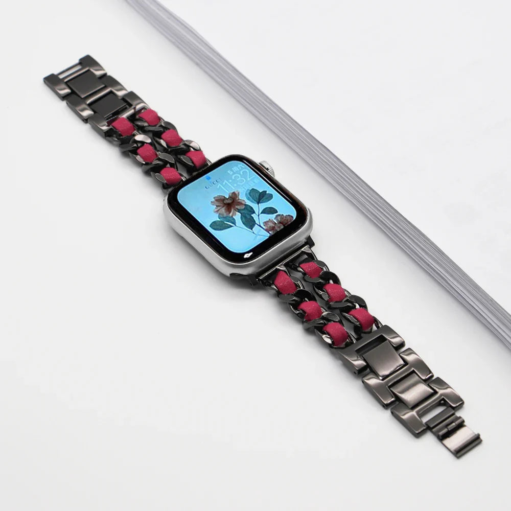 Apple Watch Stainless Steel Strap - Luxury Chain Design BandsCo Straps
