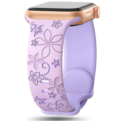 Apple Watch Silicone Band - Durable Floral Design Strap BandsCo Straps