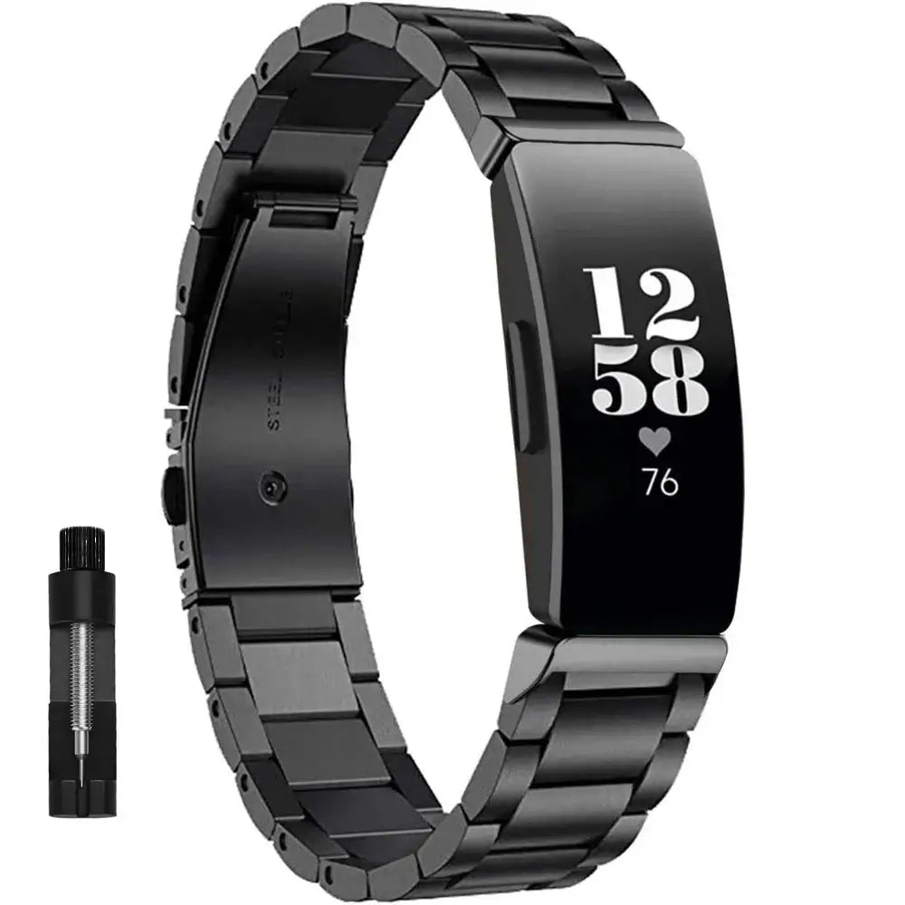 Fitbit Inspire 2, 1, HR Stainless Steel Strap - Elegant Metal Band BandsCo Straps