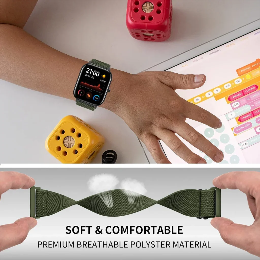 COROS Band Nylon Elastic Strap for Smartwatch - Comfortable Sport Band BandsCo Straps