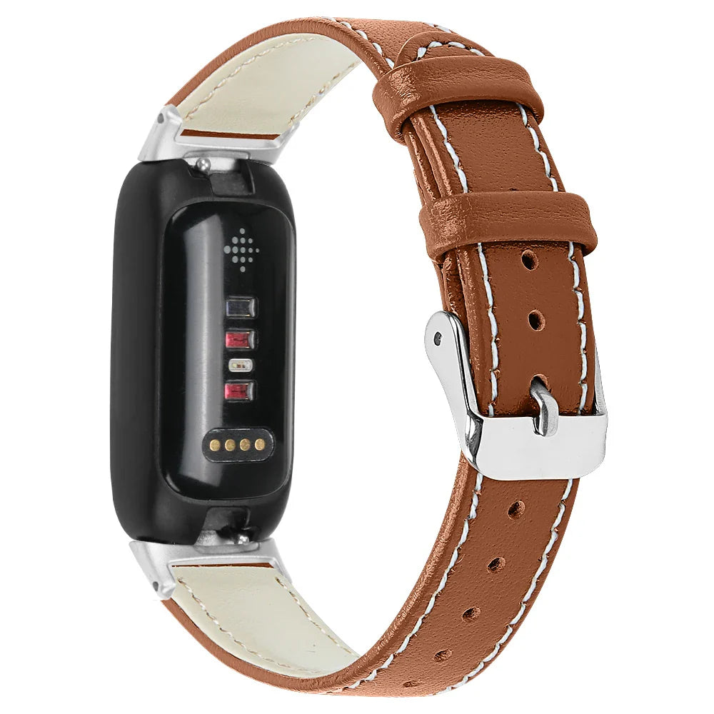 Fitbit Inspire 3 Leather Band - Stylish and Breathable Strap BandsCo Straps