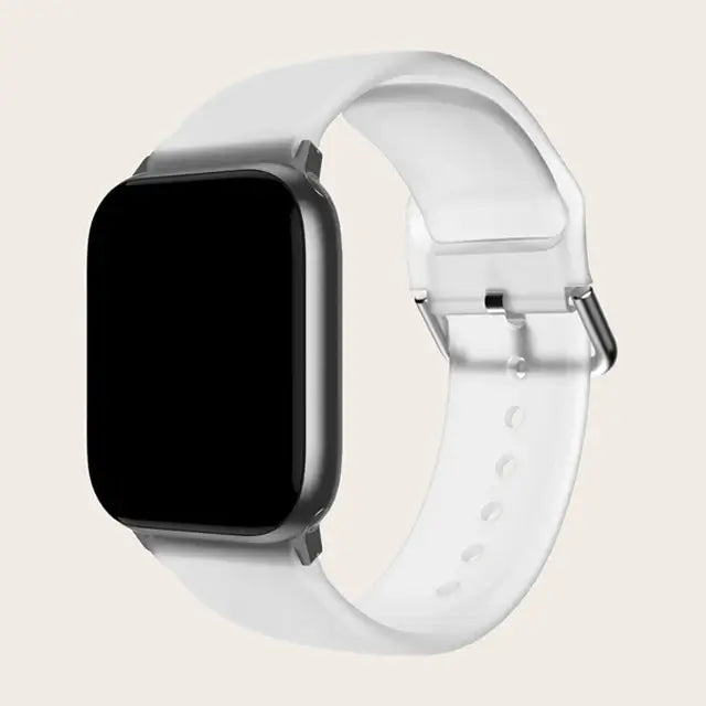Patterned & Clear Apple Watch Band with Buckle BandsCo Straps