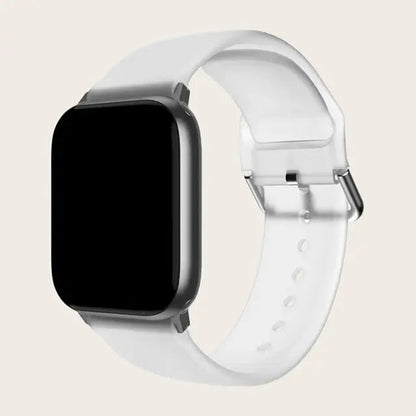 Patterned & Clear Apple Watch Band with Buckle BandsCo Straps