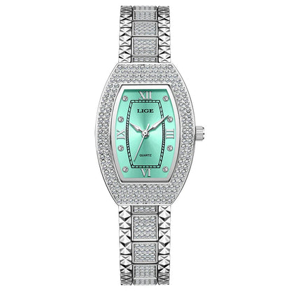 Women's Diamond Crystal Stainless Steel Dress Watch BandsCo Straps
