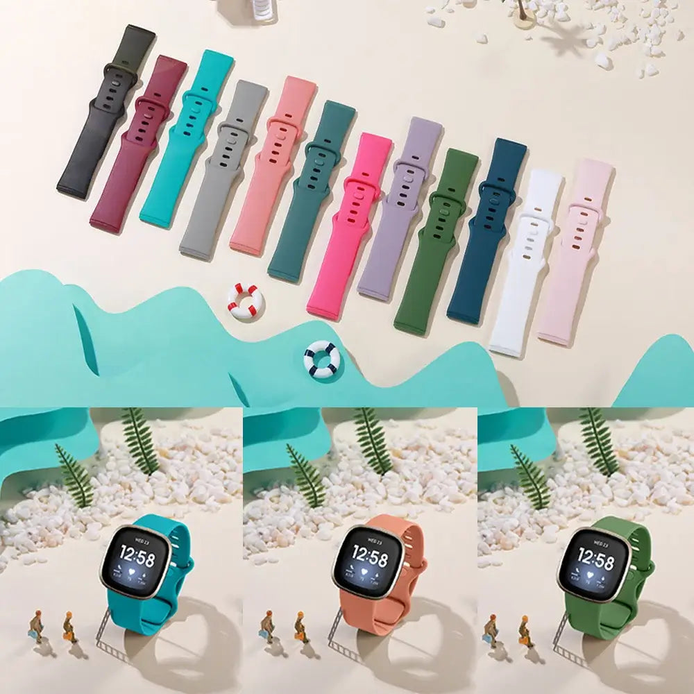 Fitbit Versa & Sense Silicone Band - Durable Stylish Straps BandsCo Straps