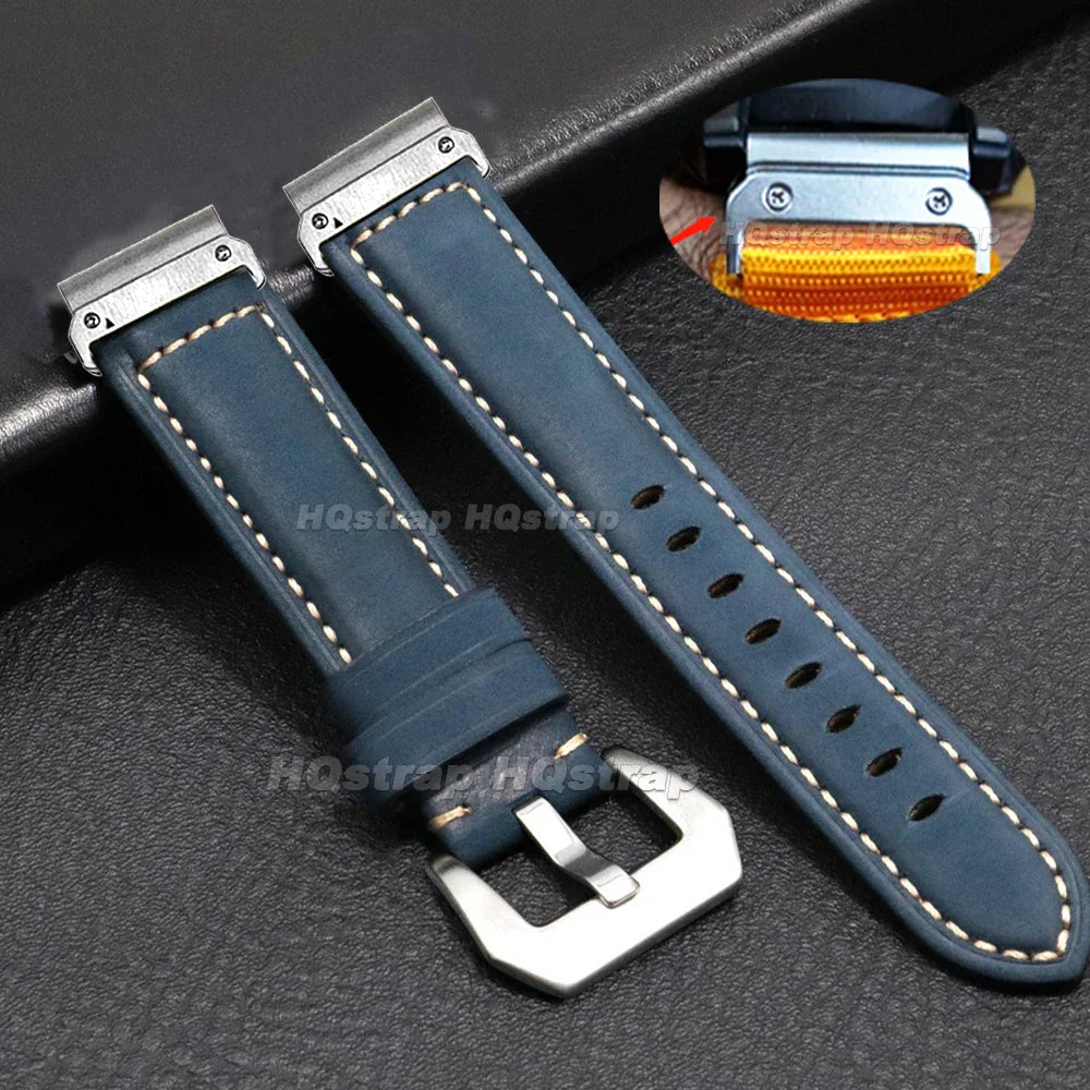 Garmin Vintage Leather Strap - Classic and Comfortable Band BandsCo Straps