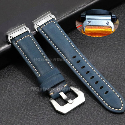 Garmin Vintage Leather Strap - Classic and Comfortable Band BandsCo Straps