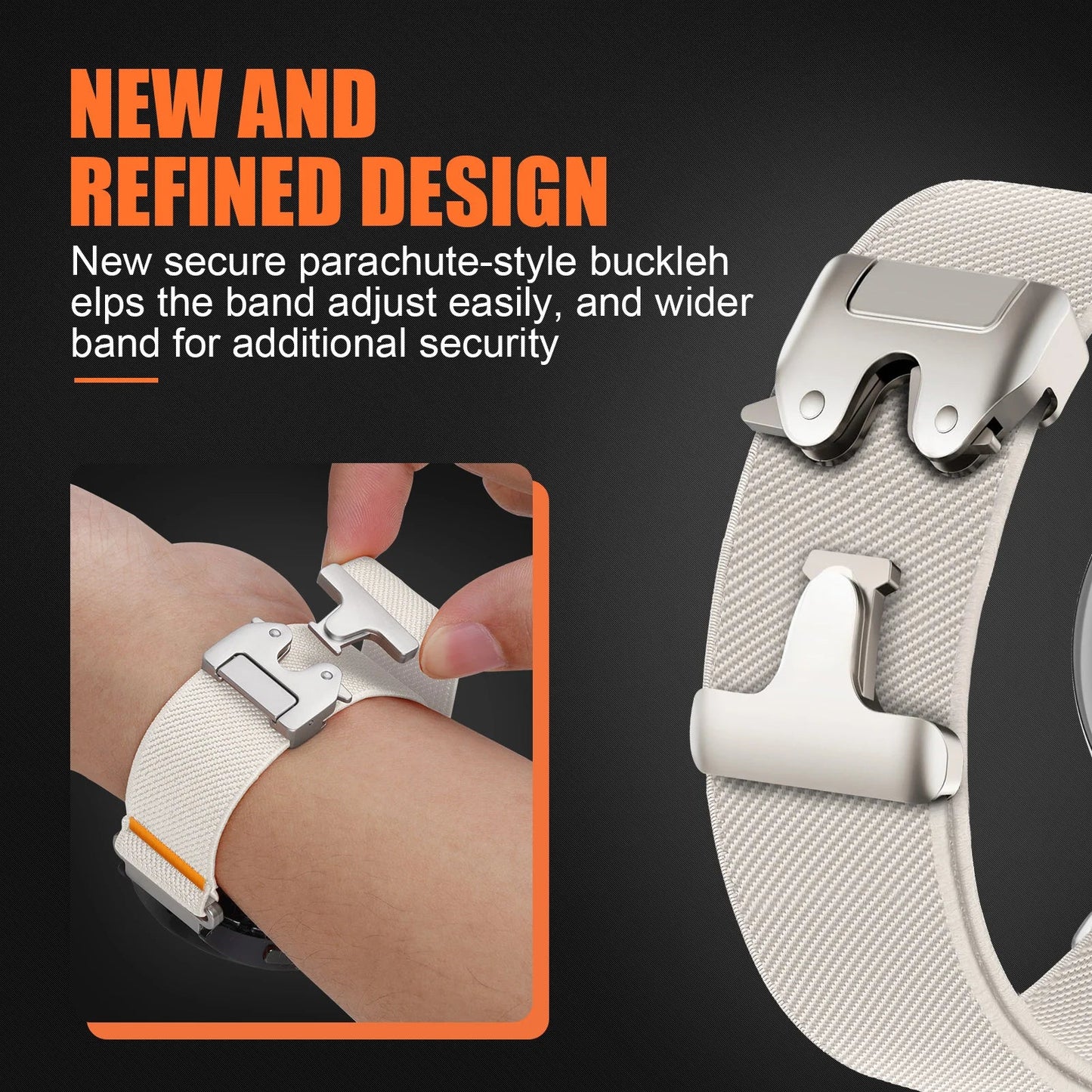 COROS Watch Band Nylon Parachute Style Fabric Strap BandsCo Straps