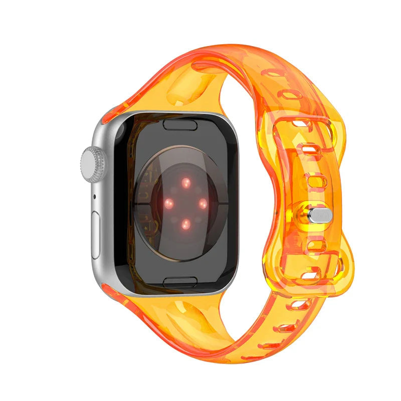 Apple Watch Transparent Strap - Soft Rubber - Clear Design BandsCo Straps