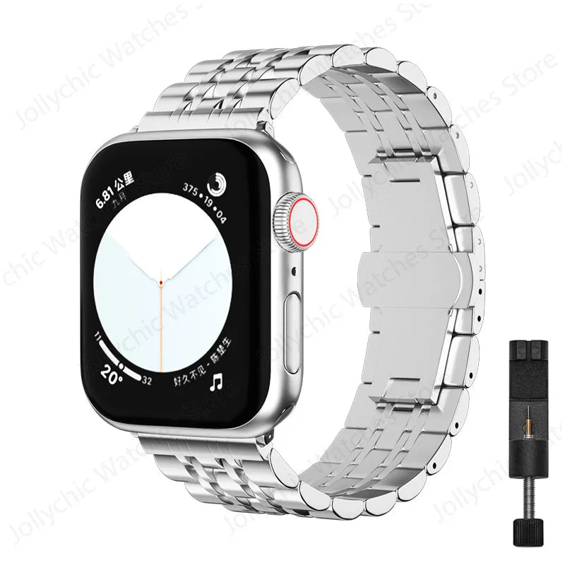 Apple Watch Stainless Steel Band - Elegant, Durable Design BandsCo Straps