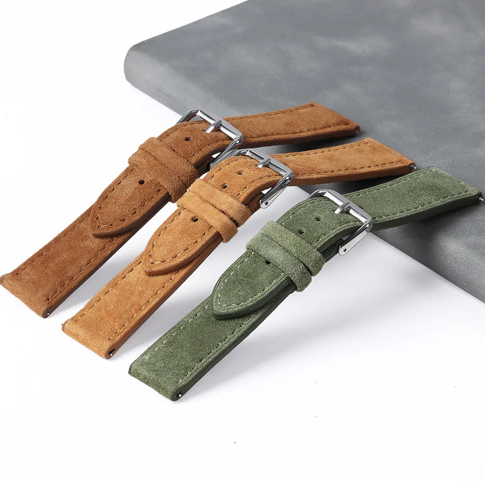 COROS Suede Leather Watch Band for COROS Smartwatch Unisex Comfort Strap BandsCo Straps