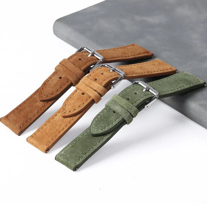 COROS Suede Leather Watch Band for COROS Smartwatch Unisex Comfort Strap BandsCo Straps