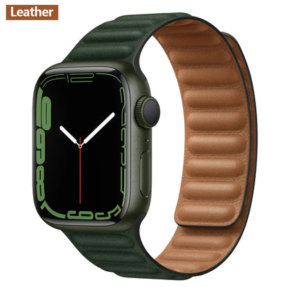 Apple Watch Leather Band - Premium Magnetic Loop Strap BandsCo Straps