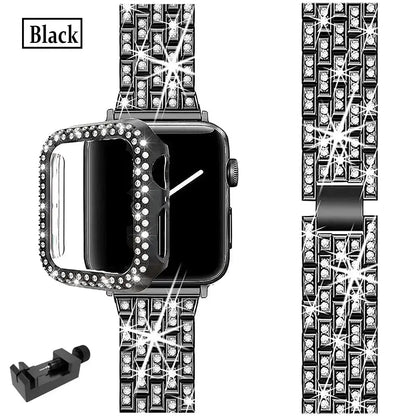 Apple Watch Bedazzled Stainless Steel Strap - Elegant Design BandsCo Straps