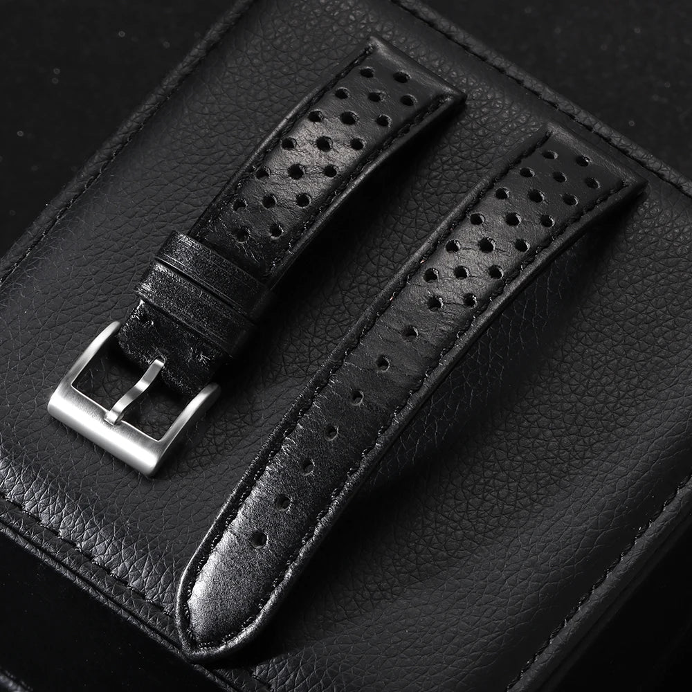 Amazfit Leather Band for Smartwatch - Vintage Calfskin Breathable Strap BandsCo Straps