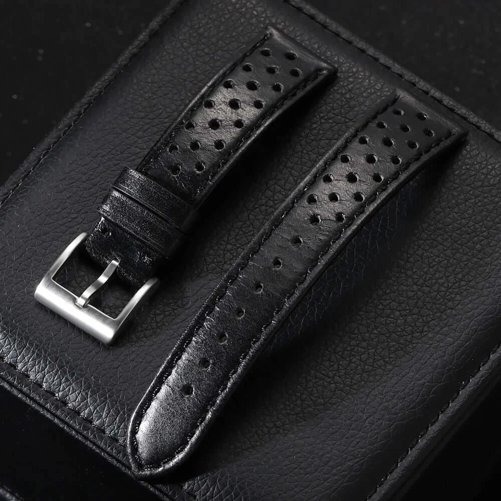 Amazfit Leather Band for Smartwatch - Vintage Calfskin Breathable Strap BandsCo Straps
