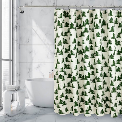 Royale Linens Double Brushed Microfber 1800 Thread Printed Shower Curtain DailySale