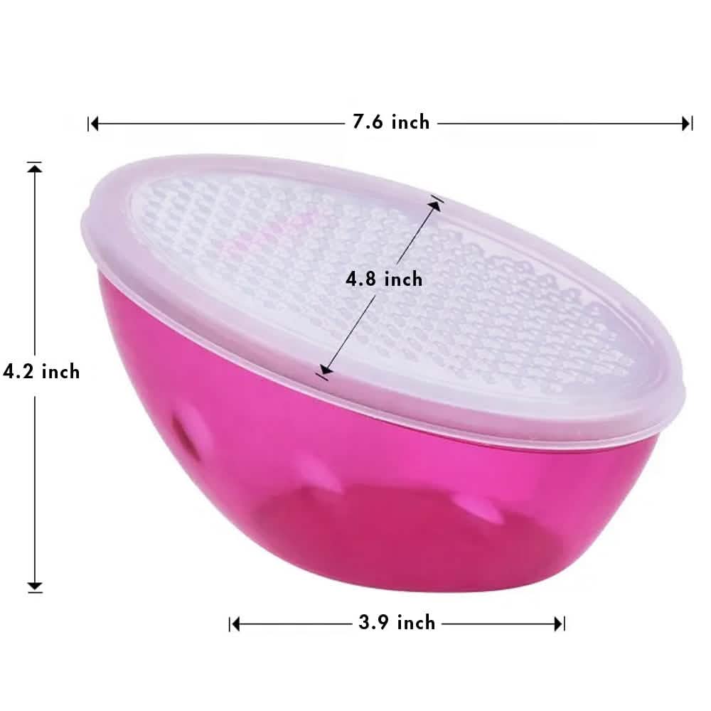 5-Piece: Cheese Grater Citrus Lemon Zester With Food Storage Container & Lid DailySale