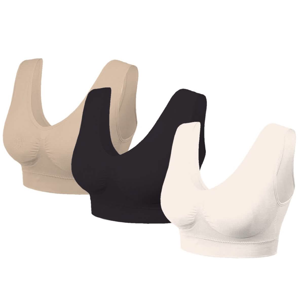 3 Pack: Seamless Lightweight Comfort Bras DailySale