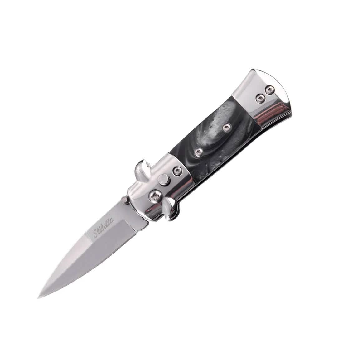 2-Pack: 3.25" Stiletto Automatic Spring Assisted Knife DailySale