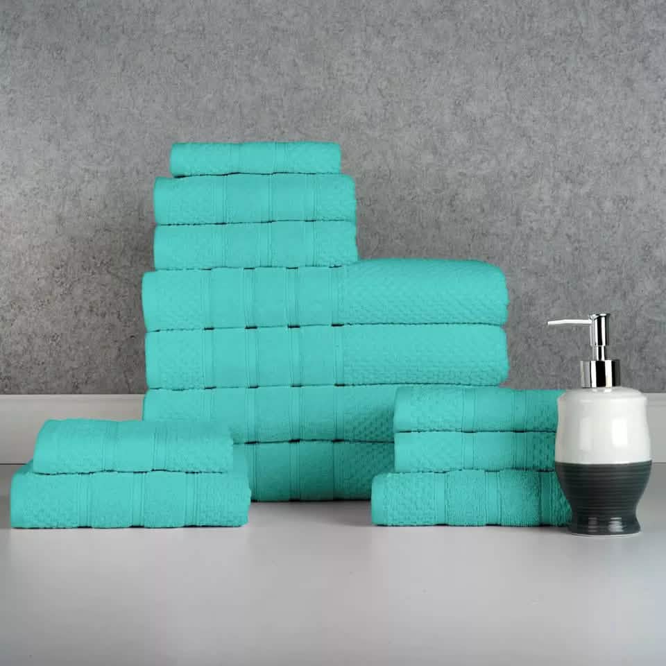 12-Piece: Bibb Home Egyptian Cotton Towel Set DailySale