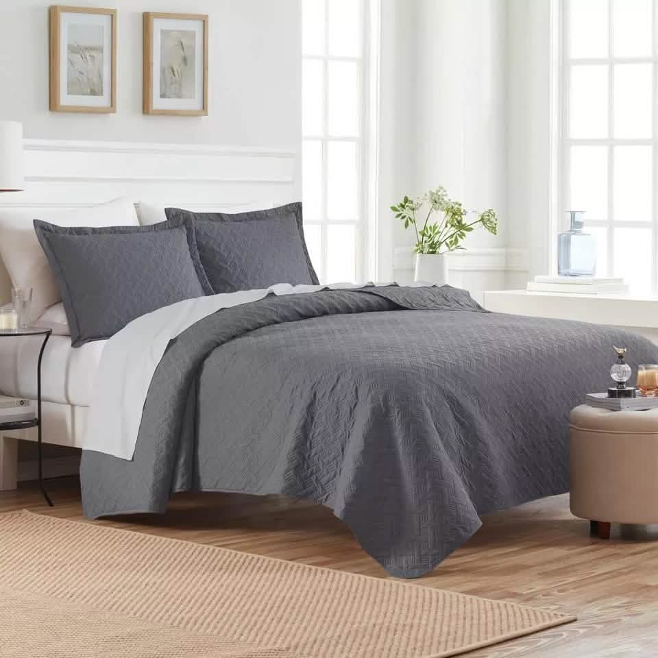 3-Piece: Dan River Basket Pinsonic Quilt Set DailySale