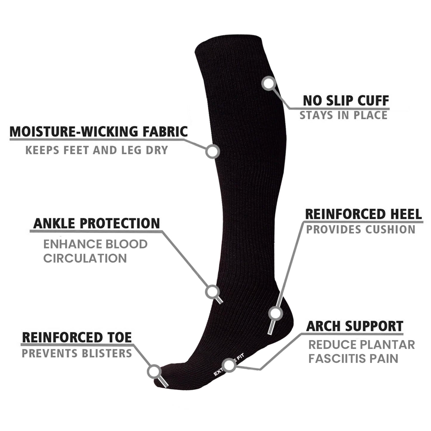 3-Pairs: Perfect Gift Compression Socks DailySale