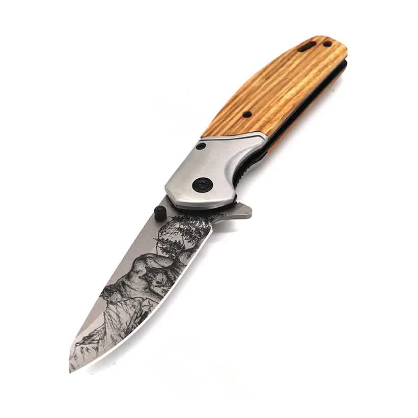 2-Pack: 3.5" Spring Assisted Knife Drop Point Blade DailySale