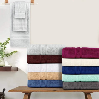 18-Piece: Bibb Home Zero Twist Egyptian Cotton Towel Set DailySale
