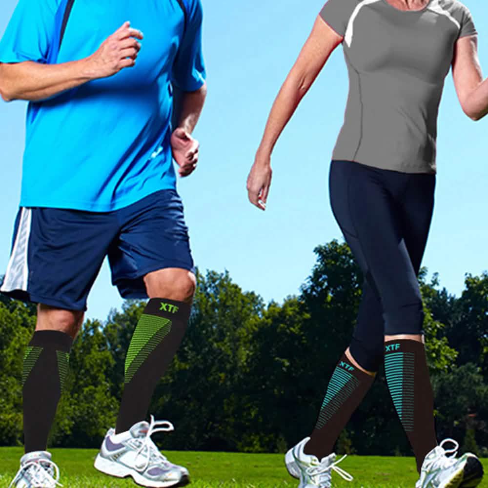 12-Pairs: Athletic Graduated Knee-High Compression Socks DailySale