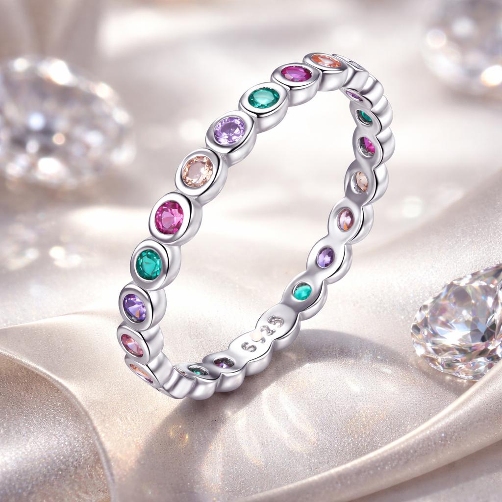 925 Sterling Silver CZ Pavé Setting Ring Size 6.0 for Women Bids.com