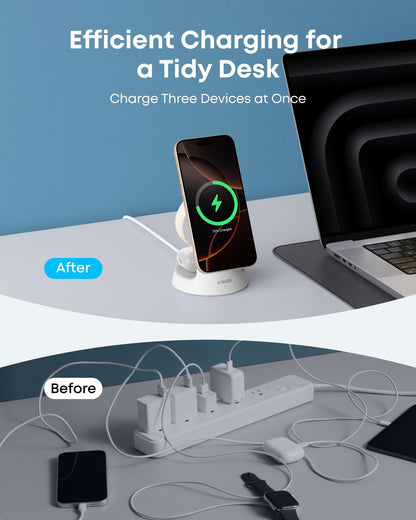 Anker MagGo Wireless Charging Station (3-in-1, Dock Stand) Anker