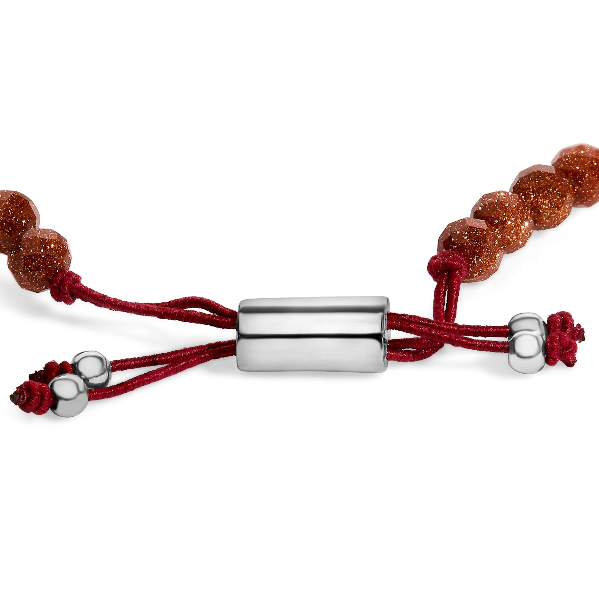 Sterling Silver Sand Bead Station Bracelet Bolo Bids.com