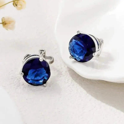 A Pair Of Unique And Stylish Zirconia Clip-on Earrings For Ladies DailySale