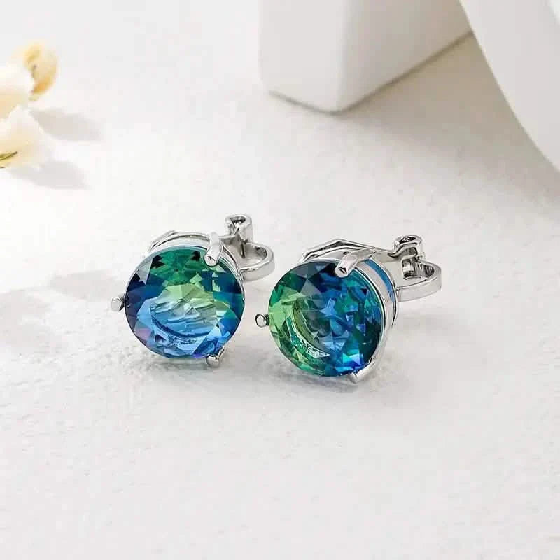 A Pair Of Unique And Stylish Zirconia Clip-on Earrings For Ladies DailySale