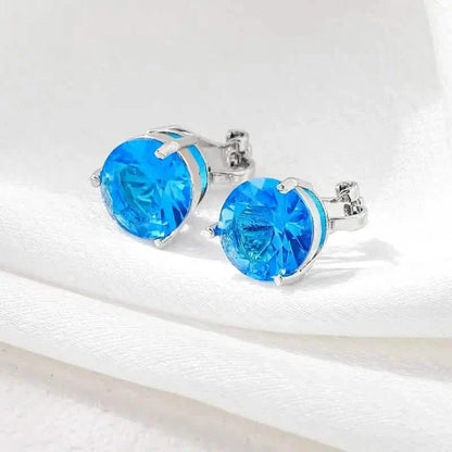 A Pair Of Unique And Stylish Zirconia Clip-on Earrings For Ladies DailySale